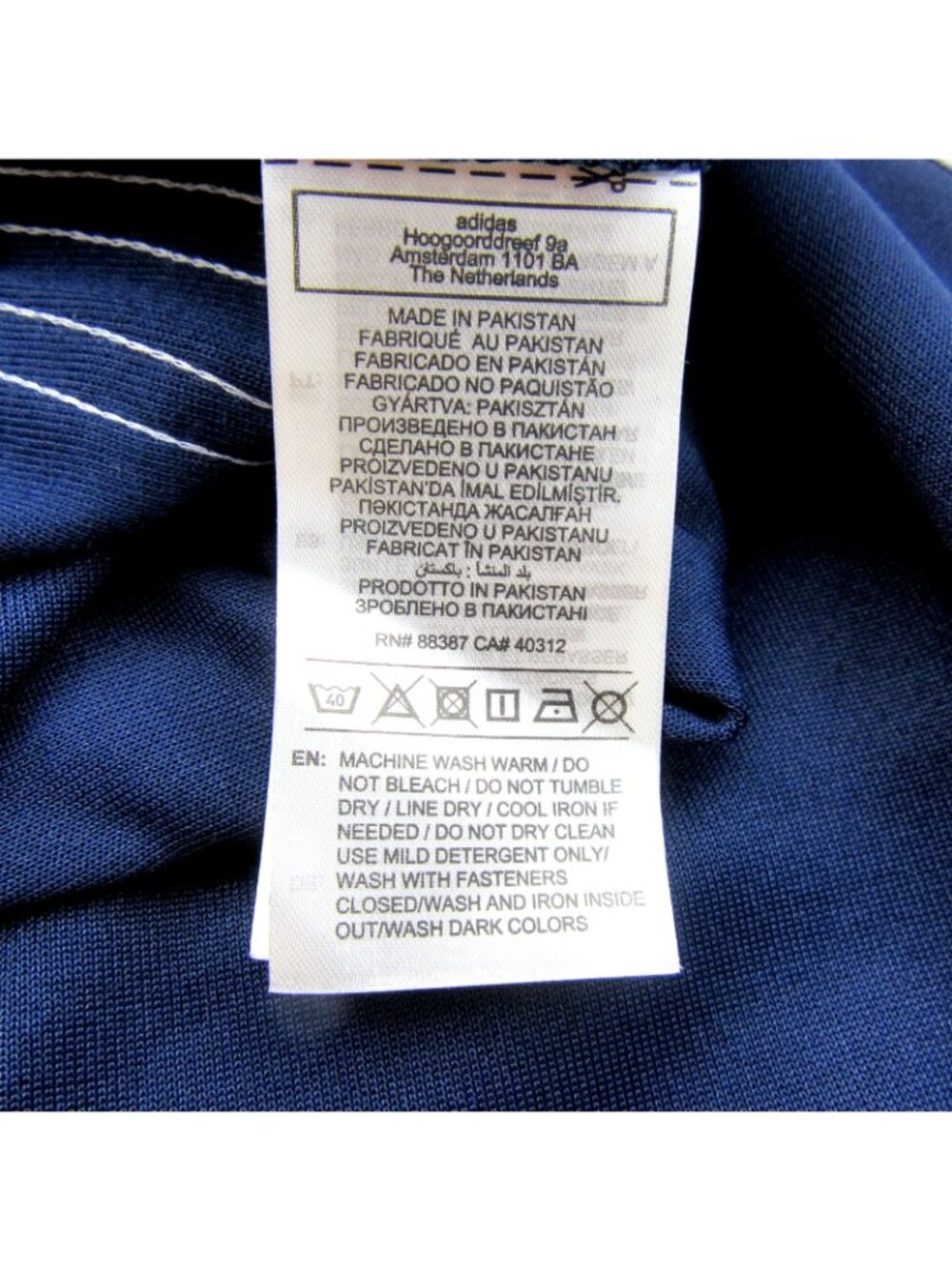 Adidas Originals SST Track Pants Men's Size Medium Indigo Blue NEW - Picture 12 of 14